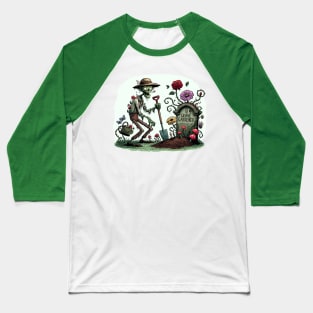 Grave Gardener - Zombie Plant Lover Baseball T-Shirt